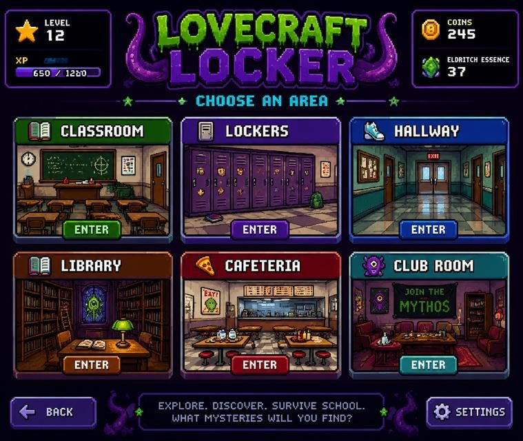 Lovecraft Locker 支线内容 玩法截图 2