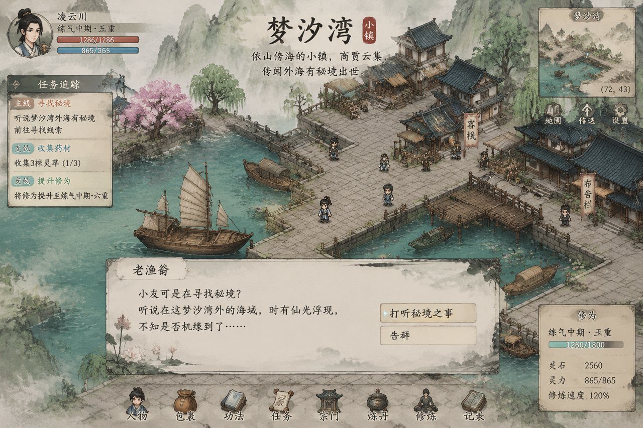 谪仙索欢录 角色养成 演示图 3
